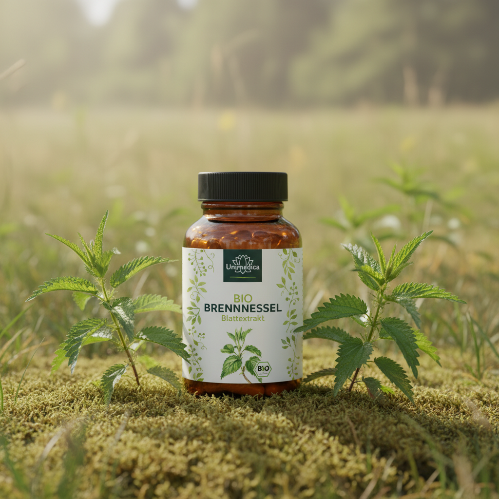 Bio Brennnessel - 10:1 Brennnesselblattextrakt - 1000 mg pro Tagesdosis (2 Kapseln) - 180 Kapseln