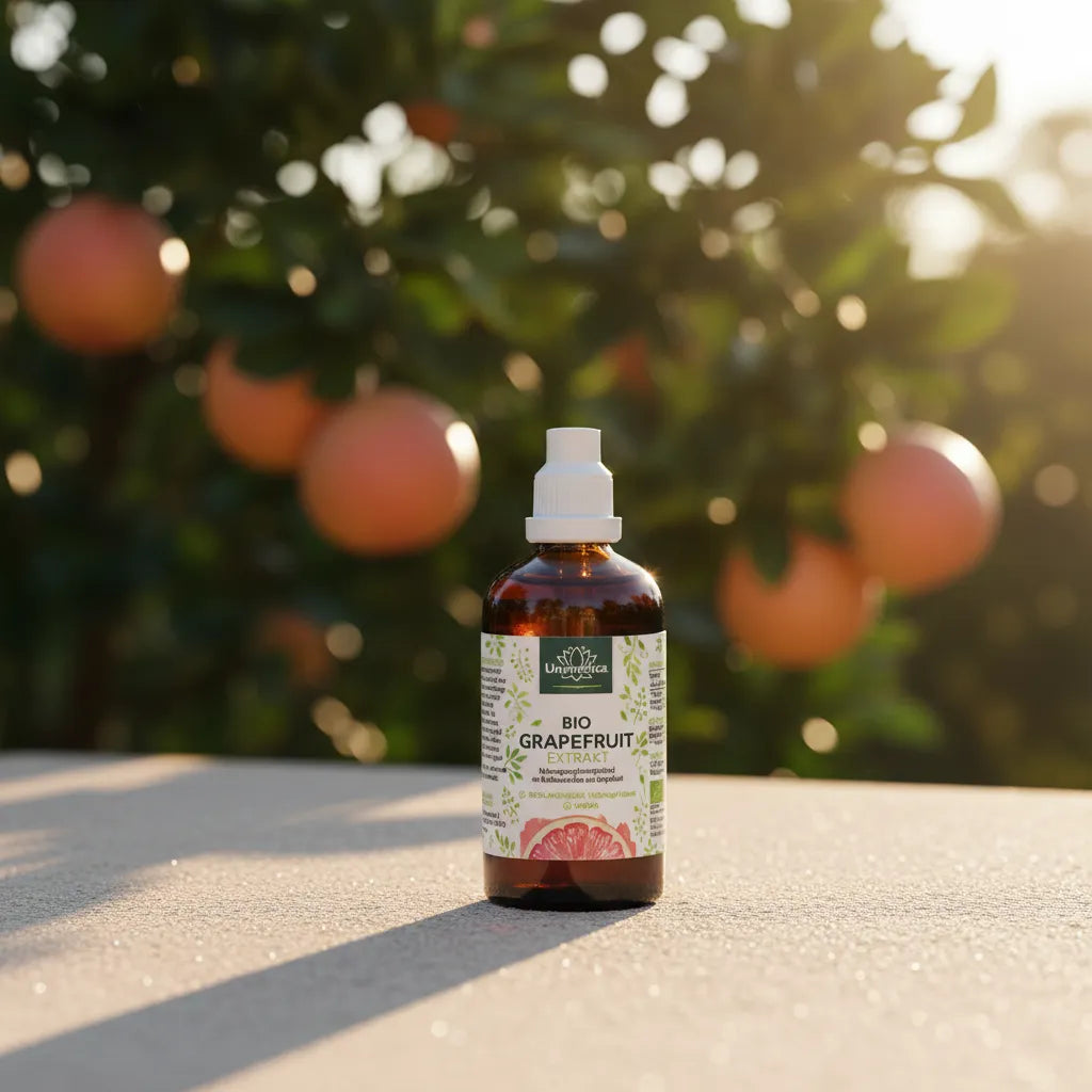 Bio Grapefruitkern Extrakt - Bioflavonoide 1200mg/100ml  Bild mit Baum