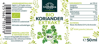 Bio Koriander Extrakt von unimedica