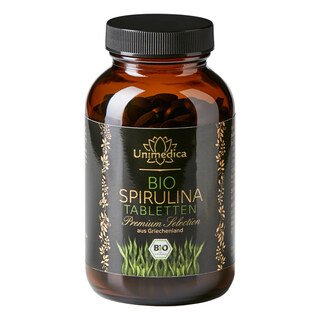 Bio Spirulina Premium Selection - angebaut in Europa - Rohkost - 390 Tabletten