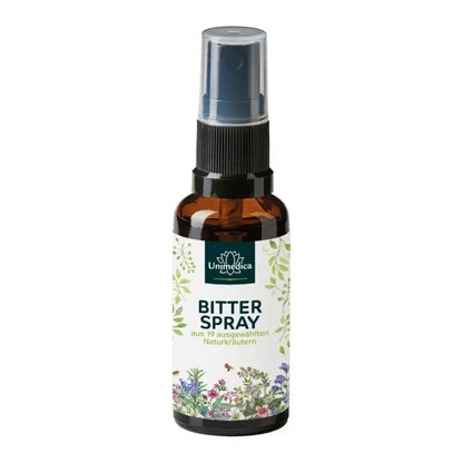 Das &quot;Bitter Spray&quot; von Unimedica enthält eine Mischung aus 19 ausgewählten Naturkräutern