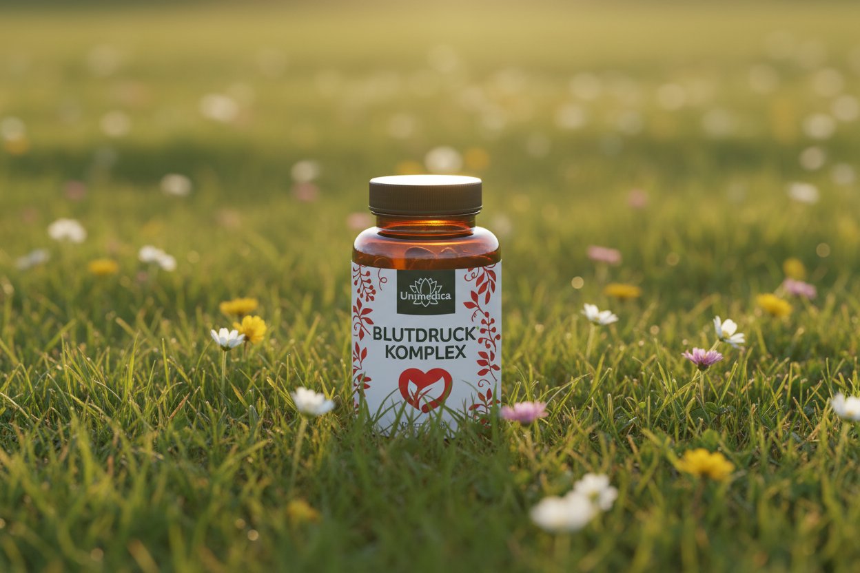 Blutdruck Komplex hochdosiert - L-Arginin Q10 Nattokinase - 120 Kapseln Natur