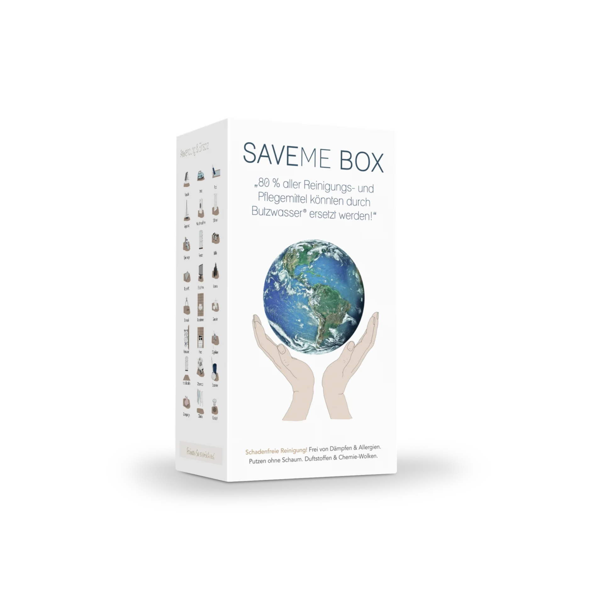 Save me Box Humanum Reinigungs Pflege mittel Butzwasser Kornkammer Natur Einsteiger Set