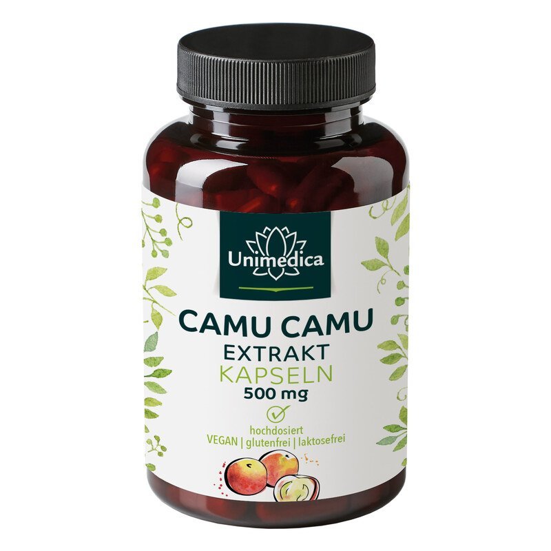 Camu Camu Extrakt - 500 mg - 120 Kapseln - NahrungsergänzungUnimedica Kornkammer Natur