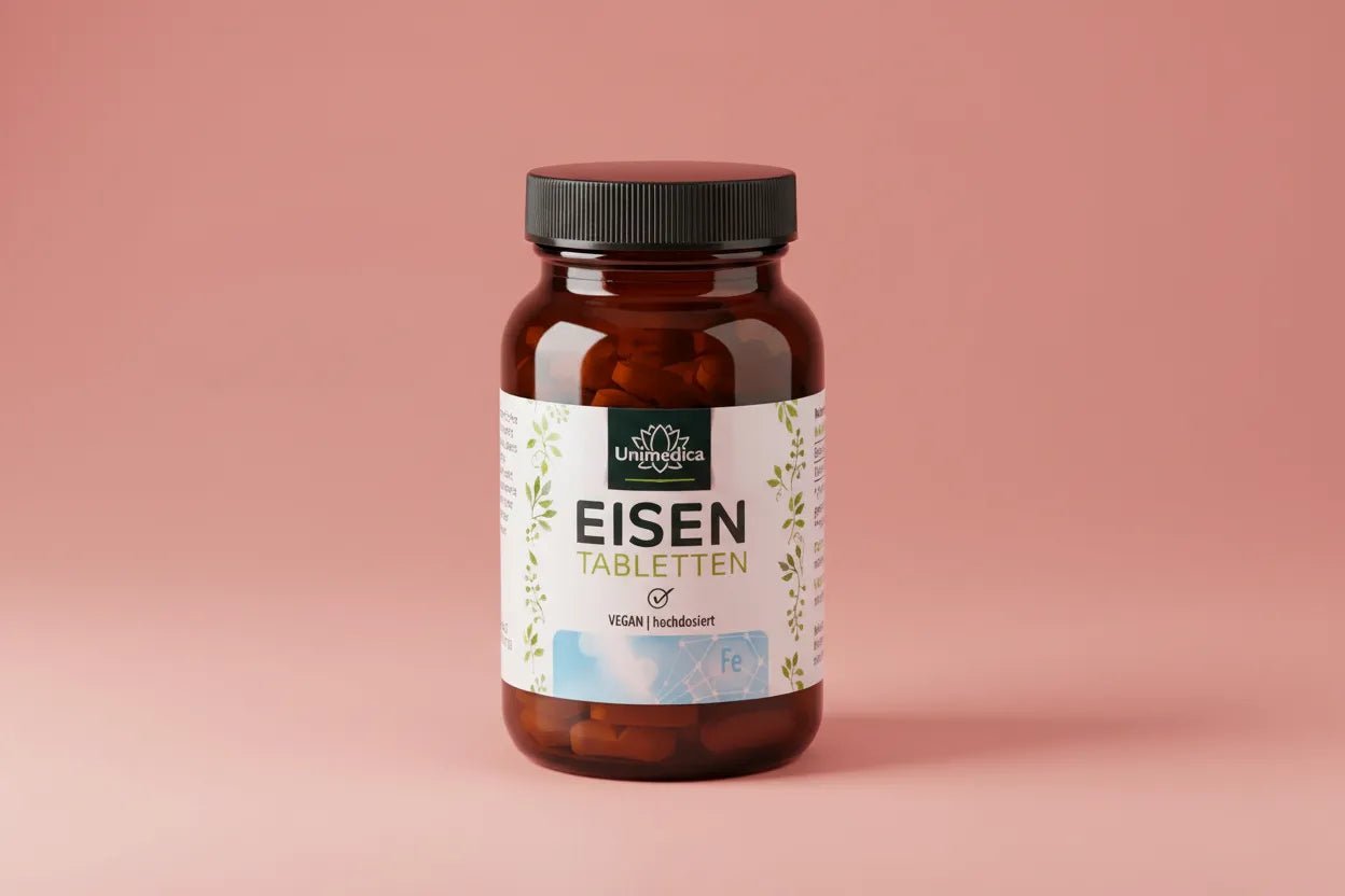 Eisen - Bisglycinat – 40 mg chelatiertes Eisen + Vitamin C aus Acerola | hochdosiert, vegan - Nahrungsergänzung Unimedica