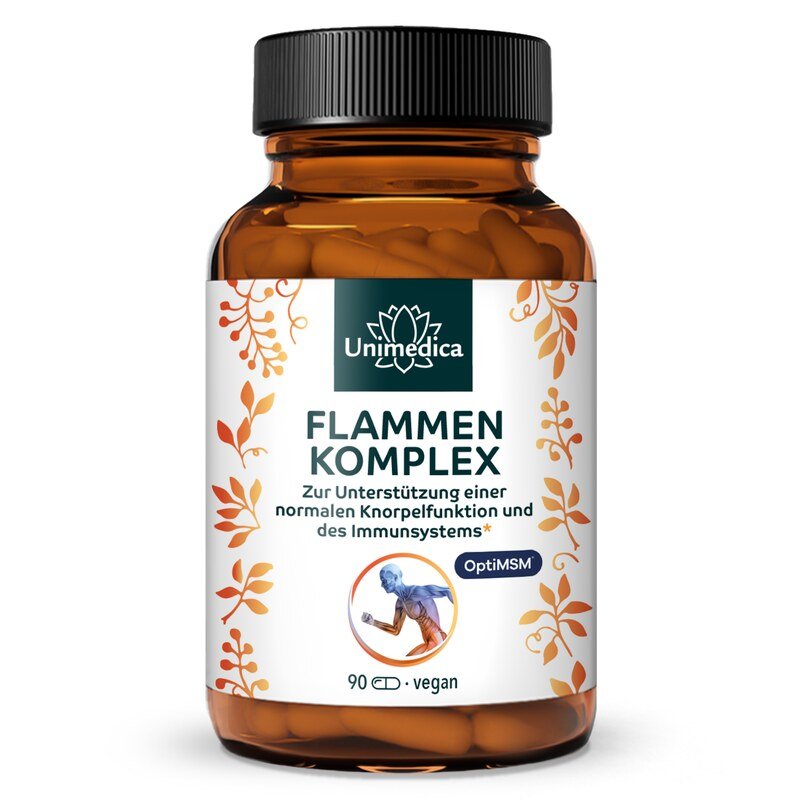 Flammen - Komplex - 90 Kapseln - von Unimedica - NahrungsergänzungUnimedica Kornkammer Natur