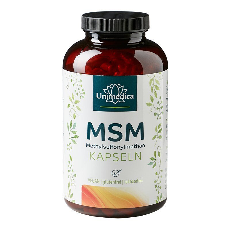 MSM Kapseln - hochdosiert von Unimedica - NahrungsergänzungUnimedica Kornkammer Natur