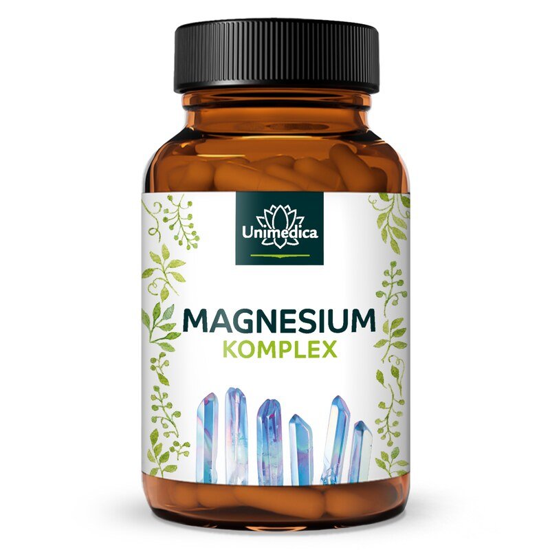 Magnesium Komplex - 417 mg elementares Magnesium pro Tagesdosis (2 Kapseln) - 180 Kapseln