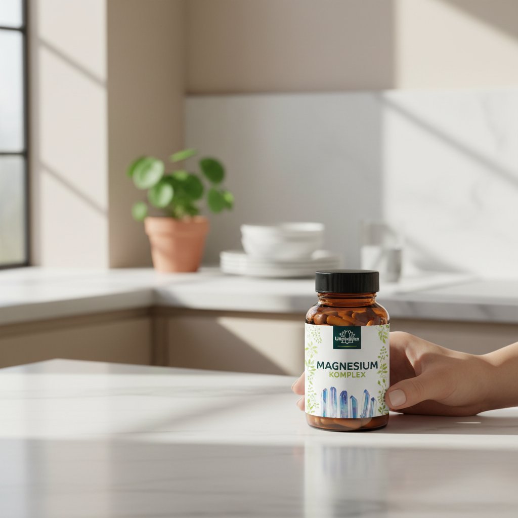 Magnesium Komplex - 417 mg elementares Magnesium pro Tagesdosis (2 Kapseln) - 180 Kapseln - Küche