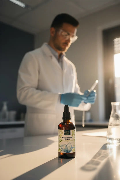 Methylenblau - 1 % wässrige Lösung - 99,8 % rein - frei von Schwermetallen - 100 ml - HaushaltUnimedica Kornkammer Natur