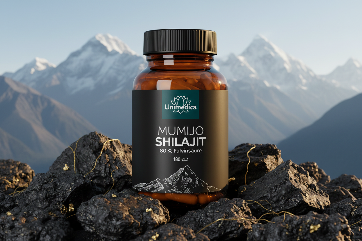 Mumijo Shilajit mit 80% Fulvinsäure - 180 Kapseln Unimedica Kornkammer