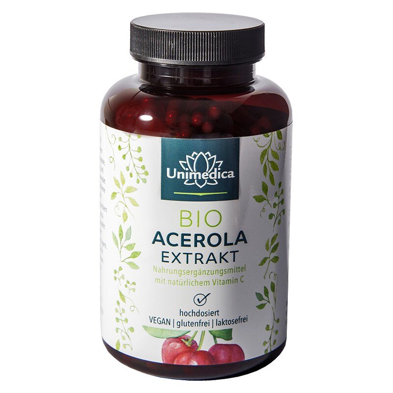 Bio Acerola Extrakt - 180 Kapseln Vitamin C