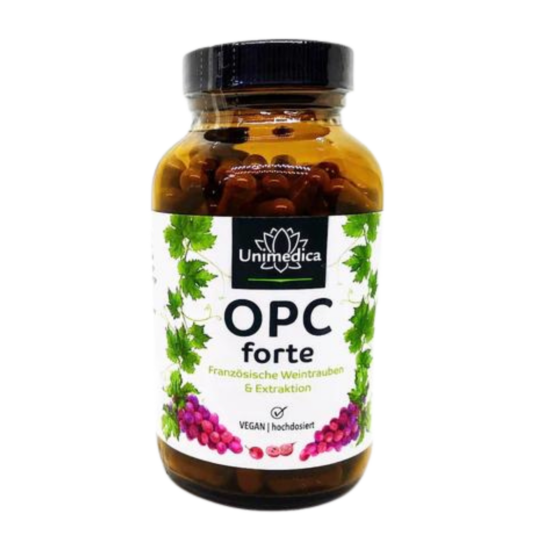 OPC Forte Traubenkernextrakt Nahrungsergänzungsmittel Herz Entschlackung Unimedica Kornkammer Natur