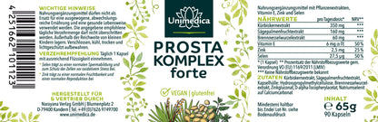 Prosta* Komplex forte - mit Kürbiskernextrakt und Sägepalmenextrakt - 90 Kapseln
