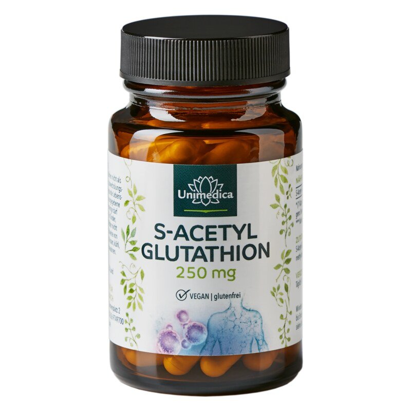 S-Acetyl-Glutathion - stabile Glutathionform - 250 mg pro Tagesdosis - hochdosiert 