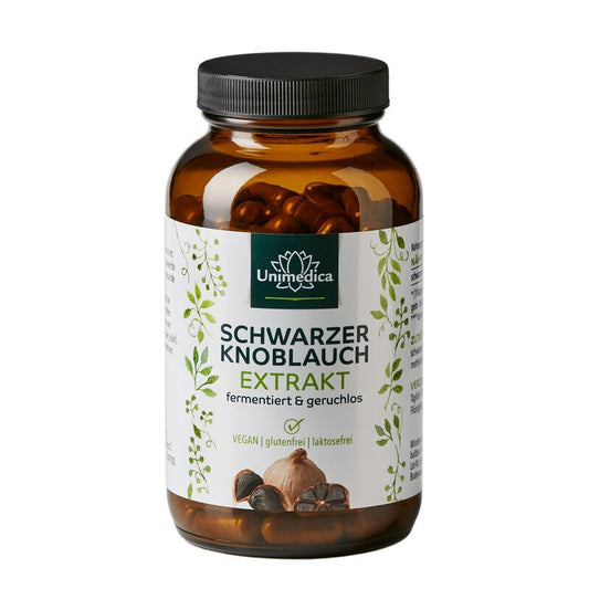 Schwarzer Knoblauch - 600 mg pro Tagesdosis - fermentiert und geruchlos