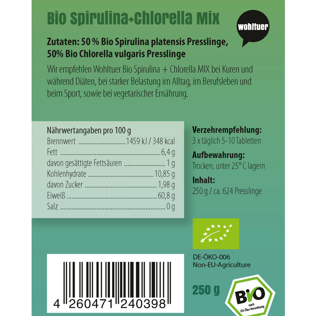 Spirulina-Chlorella Mix - Bio