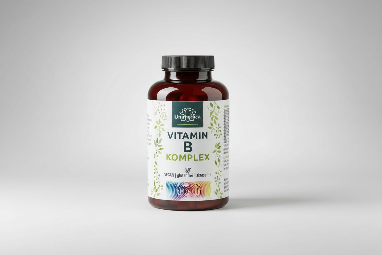 Vitamin B Komplex - hochdosiert - 180 Kapseln Unimedica Kornkammer im Studio