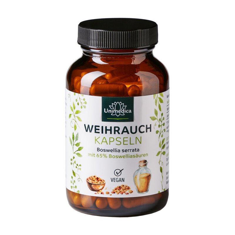 Weihrauch - Boswellia serrata - 400 mg pro Tagesdosis (1 Kapsel) -  von Unimedica