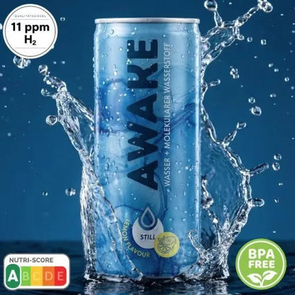 AWAKE Wasser + molekularer Wasserstoff - Dose 250ml - Wasser H2 Vital GmbH Kornkammer Natur