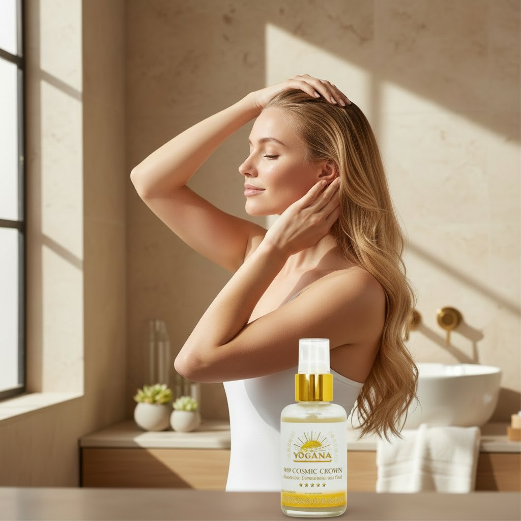 999 Cosmic Crown Yogana 100ml Niere Kopf Haare Aura Kornkammer Natur Anwendung Haaransatz