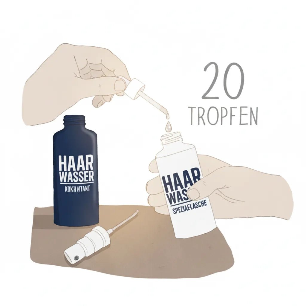 Haarwasser 50ml - Konzentrat - Haarprodukte Humanum - Kornkammer Natur - Anwendung 20 Tropfen