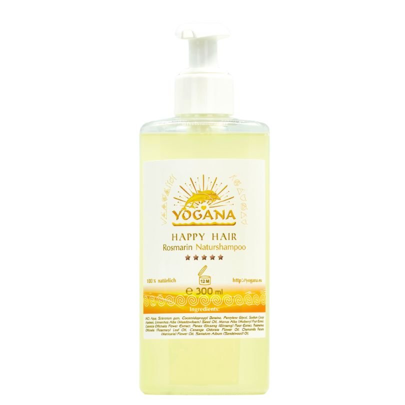 Happy Hair Shampoo Rosmarin - Naturshampoo für dunkle Haare - 100% Natur - ShampooYogana Kornkammer Natur