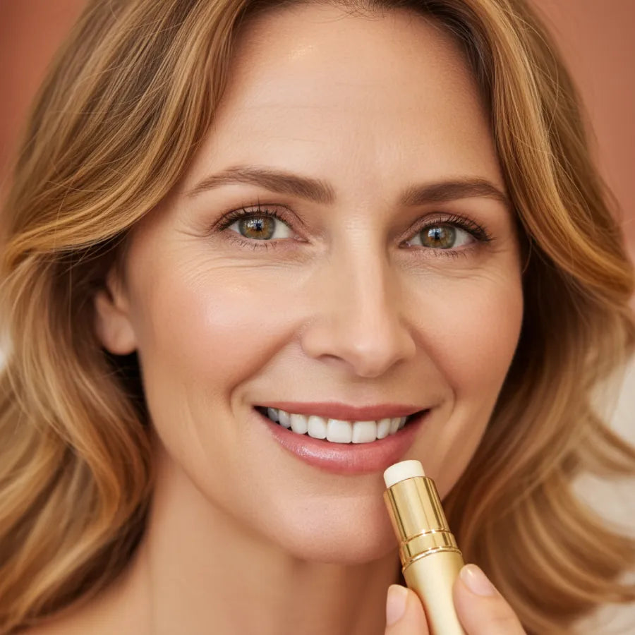 Yogana 999 Happy Lips Lippenbalsam Frau Gesicht Lippenstift Gold Kosmetik Kornkammer Natur