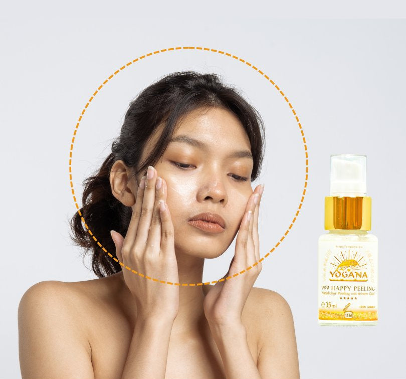 Natürliches Peeling mit Gold Yogana Happy Peeling