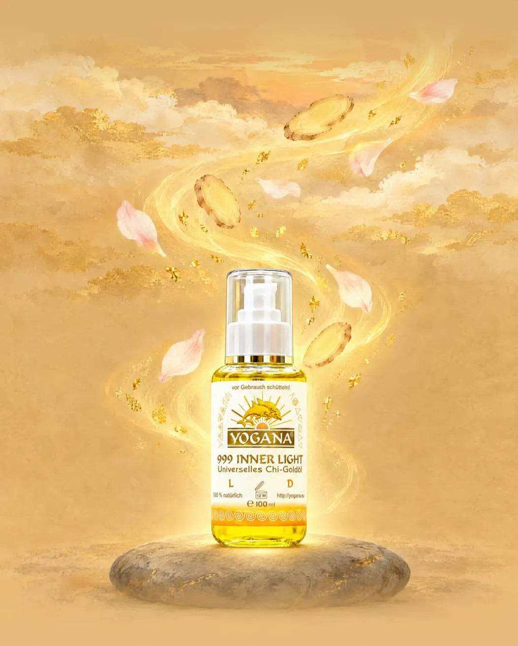 999 Inner Light LD Lunge Dickdarm Goldöl - Körperöl Yogana Kornkammer Natur
