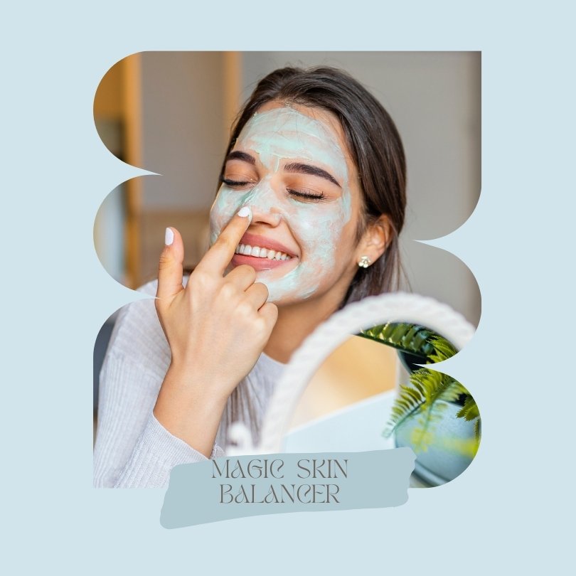 Magic Skin Balancer Maske Anwendung Yogana Kornkammer Natur