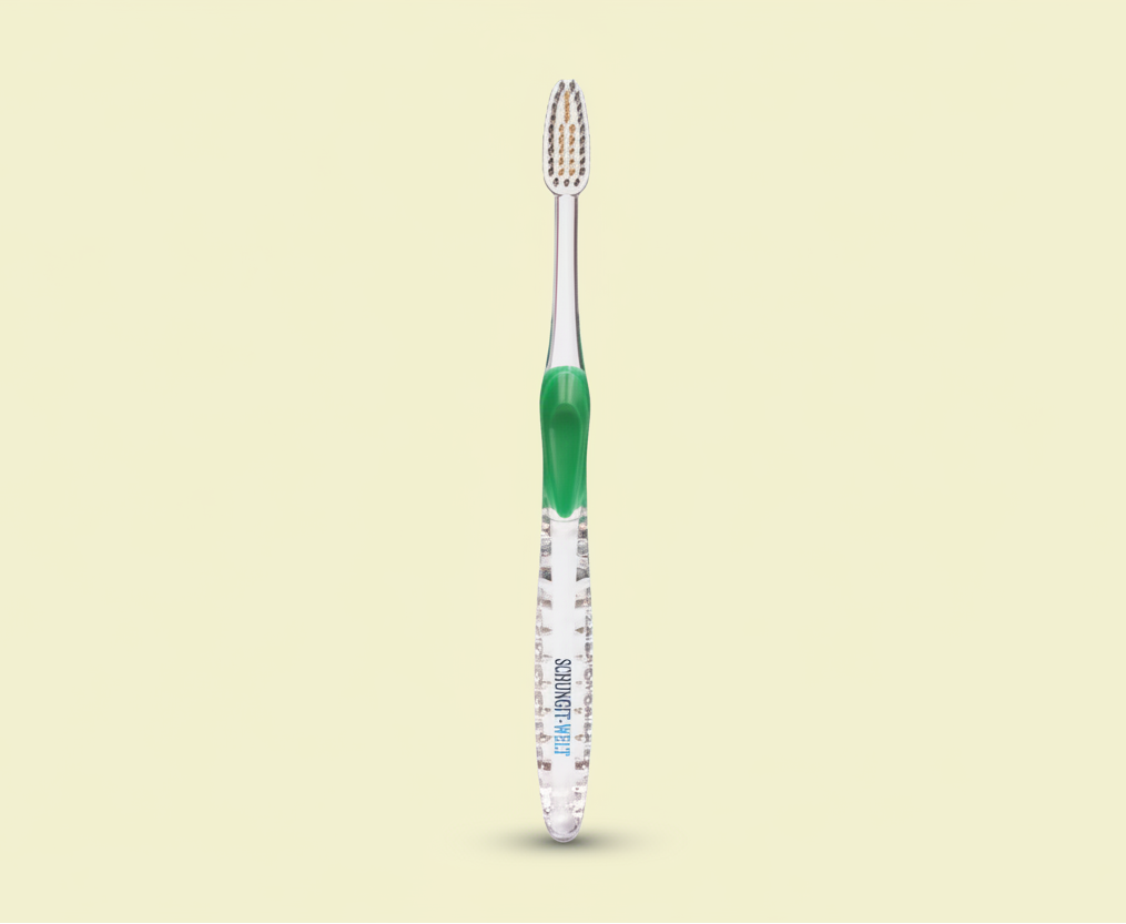 Zahnbürste Schungit mit Gold