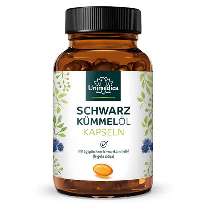Schwarzkümmelöl Softgelkapseln - 3000 mg pro Tagesdosis (2 x 3 Kapseln) - 400 Softgelkapseln