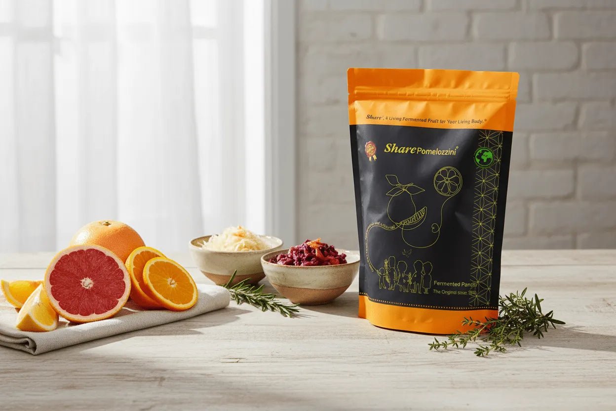 Share Pomelozzini Pampelmuse (fermentiert) - Nahrungsergänzung Share Kornkammer Natur