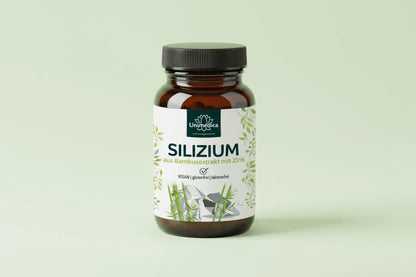 Silizium aus Bambusextrakt mit Zink - 250 mg pro Tagesdosis - 60 Kapseln - Nahrungsergänzung Unimedica Kornkammer Natur