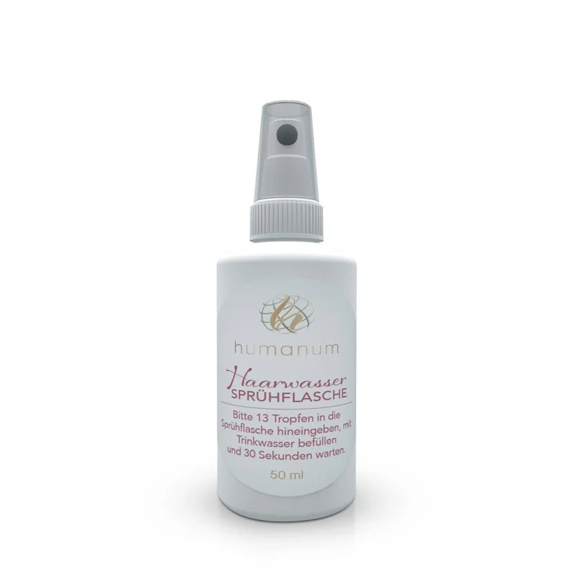 Sprühflasche für 50 ml (ohne Inhalt) - für Haarwasser - Haushalt - Humanum Kornkammer Natur