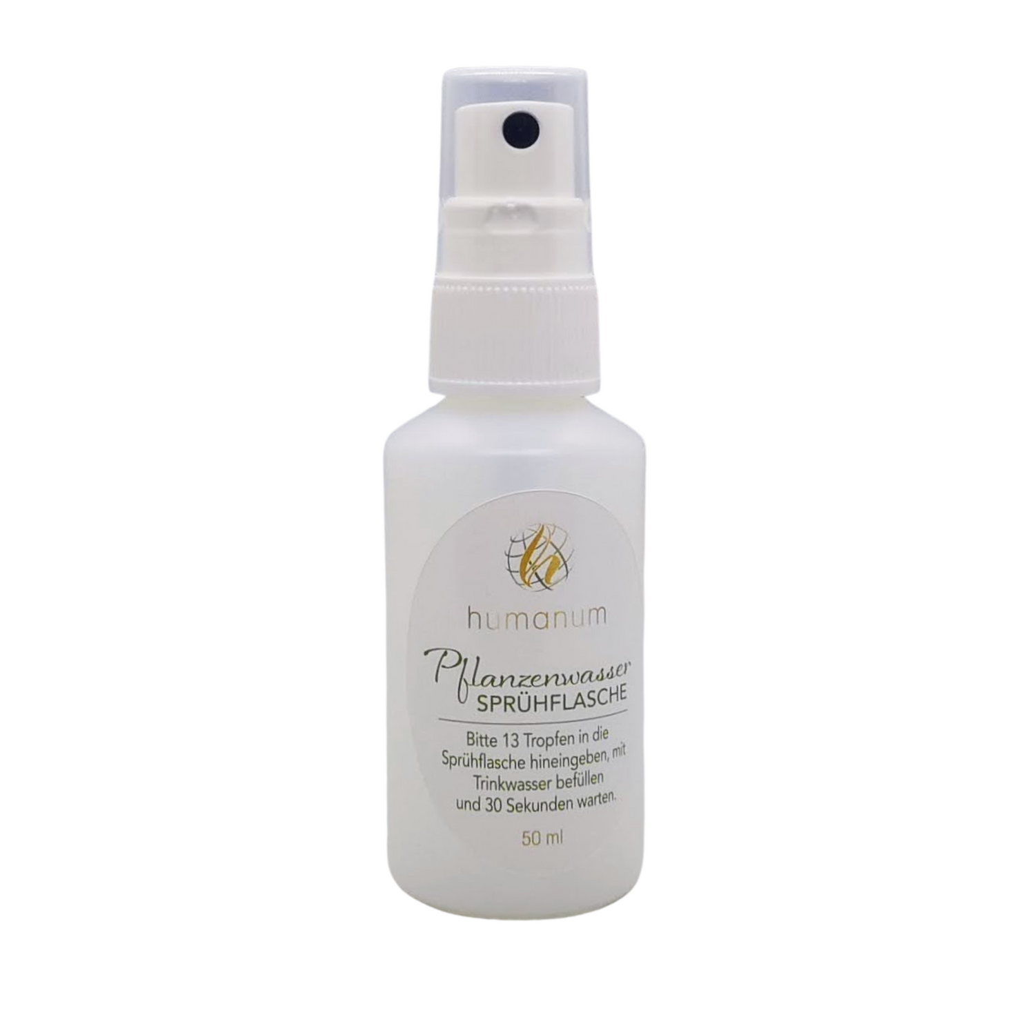 Pflanzenwasser in einer Sprühflasche von humanum - 50ml