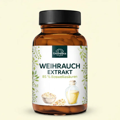 Weihrauch Extrakt - Boswellia serrata - 638 mg pro Tagesdosis (2 Kapseln) -  von Unimedica Packshot