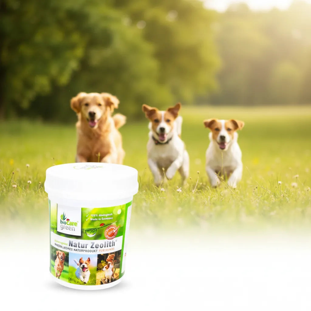 Natur Zeolith für Hunde 500g biocaregreen 100% ökologisch Für gesundes, glänzendes Fell Frei von Zusätzen Unterstützt die Bioverfügbarkeit von Nährstoffen Kornkammer Natur