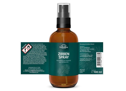 Zirbenspray - Raumduft mit Zirbenöl aus Wildwuchs - 100 ml - Unimedica - RaumsprayUnimedica Kornkammer Natur
