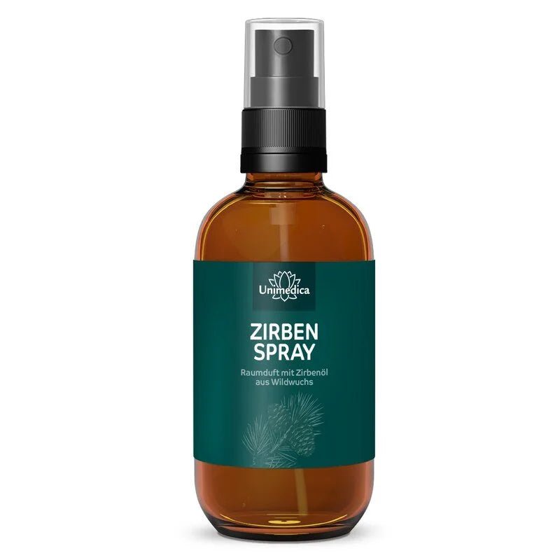 Zirbenspray - Raumduft mit Zirbenöl aus Wildwuchs - 100 ml - Unimedica - RaumsprayUnimedica Unimedica Unimedica Kornkammer Natur