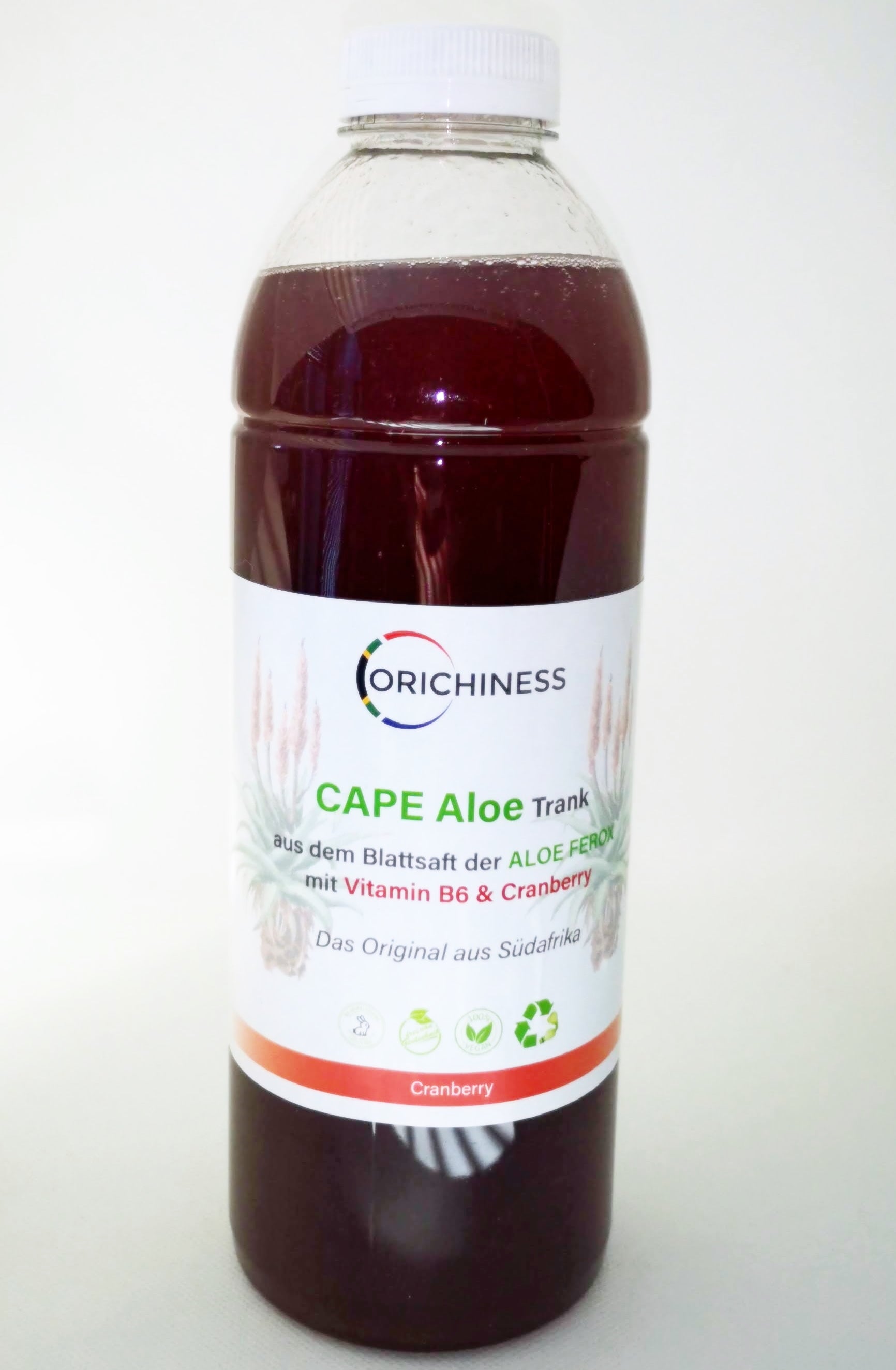 Aloe Ferox Saft Cranberry Vitamin B6 Nahrungsergänzungsmittel Saft Kornkammer Natur Nahrungsmittel Lebensmittel vegan ohne Gentechnik