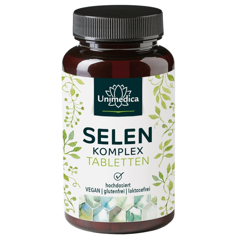 Selen Komplex - 200 μg pro Tagesdosis - hochdosiert - NahrungsergänzungUnimedica Kornkammer Natur
