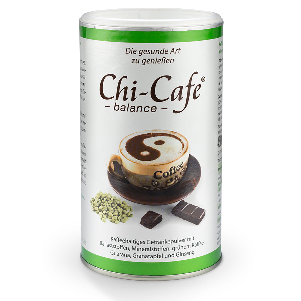 Chi Cafe Mineralien Frau Getränkepulver Darm Ballaststoffe Mineralstoffe grüner Kaffee Vegan vegetarisch Kornkammer Natur Bio Lebensmittel